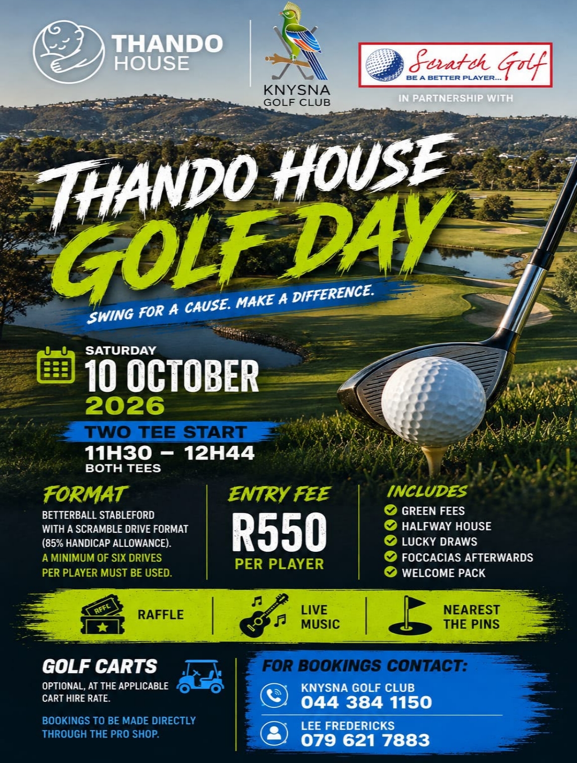 Join us for the Thando House Golf Day!